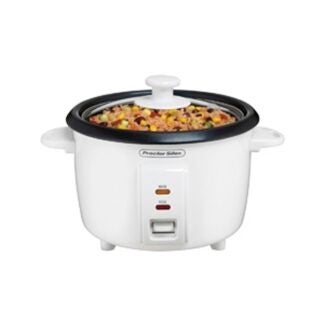 Proctor Silex 37534N Rice Cooker, 8 Cup Capacity, White