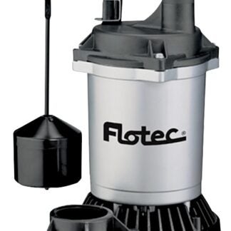 Flotec FPZS75V Sump Pump, 1-Phase, 15 A, 115 V, 3/4 hp, 1-1/2 in Outlet, 24 ft Max Head, 4700 gph, Thermoplastic