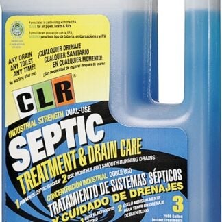 CLR SEP6 Septic Tank Cleaner, Liquid, Light Blue, Odorless, 28 oz Bottle