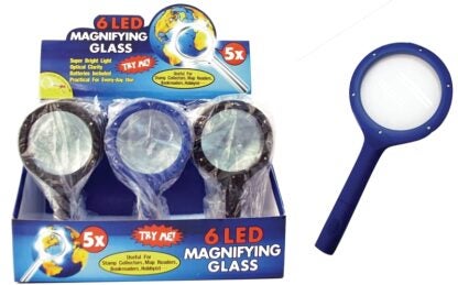 Diamond Visions 08-0260 Magnifying Glass, 5X Magnification Sells in Quantity of 15