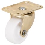 ProSource JC-B04-PS Swivel Caster, 1-1/4 in Dia Wheel, 16 mm W Wheel, Plastic Wheel, White, 40 lb