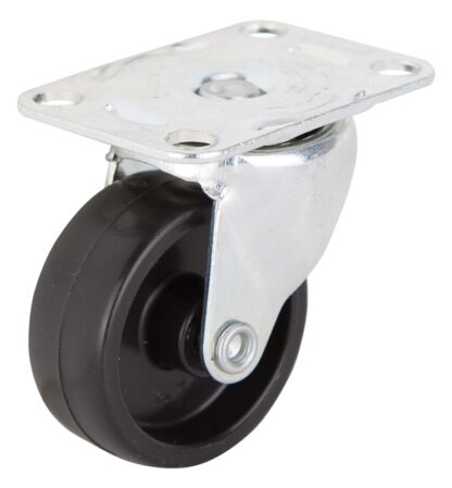 ProSource JC-B09-PS Swivel Caster, 1-5/8 in Dia Wheel, 5/8 in W Wheel, Plastic Wheel, Black, 50 lb