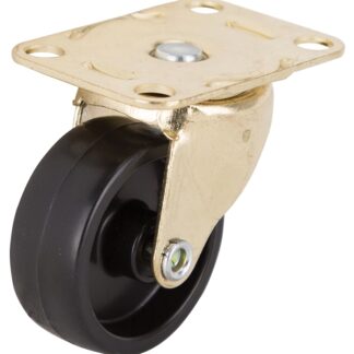 ProSource JC-B10-PS Swivel Caster, 1-5/8 in Dia Wheel, 5/8 in W Wheel, Plastic Wheel, Black, 50 lb