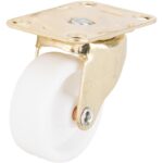 ProSource JC-B12-PS Swivel Caster, 1-5/8 in Dia Wheel, 5/8 in W Wheel, Plastic Wheel, White, 50 lb