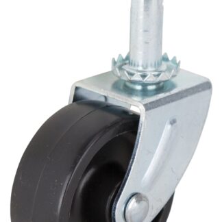 ProSource JC-B22-PS Swivel Caster, 2 in Dia Wheel, 2 in W Wheel, Black, 60 lb, Steel Housing Material