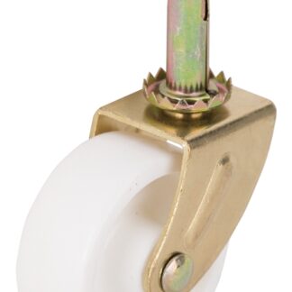 ProSource JC-B25-PS Swivel Caster, 2 in Dia Wheel, 2 in W Wheel, White, 60 lb, Steel Housing Material