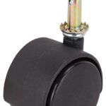 ProSource JC-F07-PS Caster, 2 in Dia Wheel, 2 in W Wheel, Nylon Wheel, Black, 75 lb, Nylon Housing Material