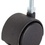 ProSource JC-F08-PS Caster, 2 in Dia Wheel, 2 in W Wheel, Nylon Wheel, Black, 75 lb, Nylon Housing Material