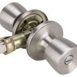 ProSource T-5764SS-BK Privacy Lockset, Bell, Tulip Design, Stainless Steel, Stainless Steel