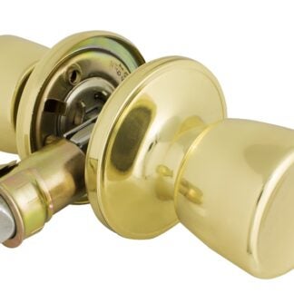 ProSource T-5764PB-PS Passage Knob, Brass, Polished Brass