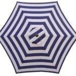 Seasonal Trends UM90BKOBD18/WT Umbrella, 2.5m/98.43 in H, 8.9 ft W Canopy, 8.9 ft L Canopy, Round Canopy