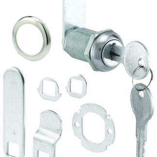 Defender Security U 9945 Drawer and Cabinet Lock, Keyed Lock, Y13 Yale Keyway, Stainless Steel, Chrome