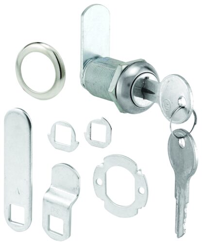 Defender Security U 9945 Drawer and Cabinet Lock, Keyed Lock, Y13 Yale Keyway, Stainless Steel, Chrome