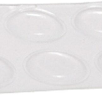 Shepherd Hardware 9965 Surface Guard Bumper Pad, 3/4 in, Round, Vinyl, Clear Sells in Quantity of 12