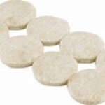 Shepherd Hardware 9972 Protective Pad, Felt Cloth, Beige, 1 in Dia, Round Sells in Quantity of 6