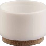 Shepherd Hardware 3923 Furniture Leg Tip with Felt, Round, Plastic, White, 1 in Dia Sells in Quantity of 6