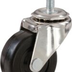 Shepherd Hardware 9344 Swivel Caster, 2 in Dia Wheel, Rubber Wheel, 80 lb