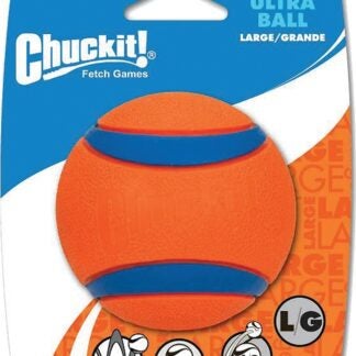 Chuckit! 17030 Dog Toy, L, Rubber, Blue/Orange