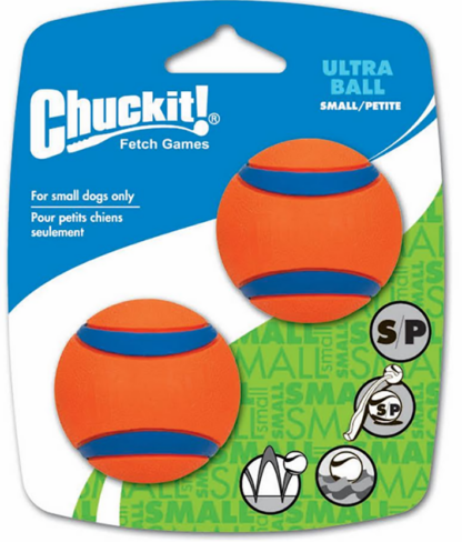 Chuckit! 17020 Dog Toy, S, Rubber, Blue/Orange