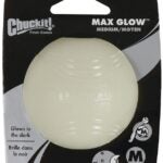 Chuckit! 32313 Dog Toy, M, Natural Rubber, Glow White