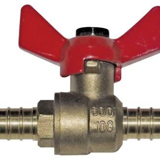 Waterline 1559004LF Ball Valve, 1/2 in Connection, PEX, Brass Body