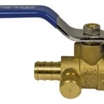 Waterline 1559050LF Insert Ball Valve, 1/2 in Connection, PEX, Brass Body