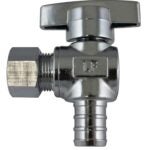 Waterline 1558543LF Straight Ball Valve, 1/2 x 3/8 in Connection, Compression, Brass Body