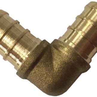 Waterline 1425144 Tube Elbow, 1/2 in, 90 deg Angle, Brass, 690 kPa Pressure