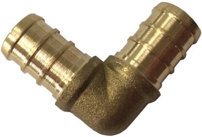 Waterline 1425144 Tube Elbow, 1/2 in, 90 deg Angle, Brass, 690 kPa Pressure