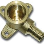 Waterline 1442344 Drop Ear Pipe Elbow, 1/2 in, 90 deg Angle, Brass, 690 kPa Pressure