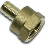 Waterline 1445246 Non-Swivel Pipe Adapter, 1/2 x 3/4 in, PEX x FPT