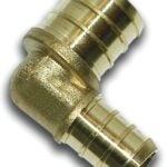 Waterline 1442064 Tube Elbow, 3/4 x 1/2 in, 90 deg Angle, Brass