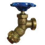 Waterline 1375880 Hose Boiler Drain, 1/2 x 3/4 in Connection, Push-to-Connect x Male Threaded, Brass Body