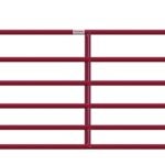 Behlen Country 40120101 Heavy-Duty Gate, 120 in W Gate, 50 in H Gate, 16 ga Frame Tube/Channel, Steel Frame, Red