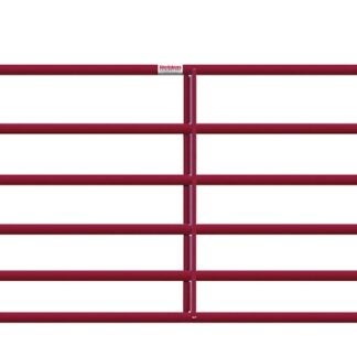 Behlen Country 40120101 Heavy-Duty Gate, 120 in W Gate, 50 in H Gate, 16 ga Frame Tube/Channel, Steel Frame, Red