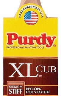 Purdy XL Cub 144153320 Angular Trim Brush, 2 in W, 2-11/16 in L Bristle, Nylon/Polyester Bristle