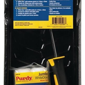 Purdy White Dove 14C810600 Jumbo Mini Paint Roller Kit, Plastic, 4-Piece