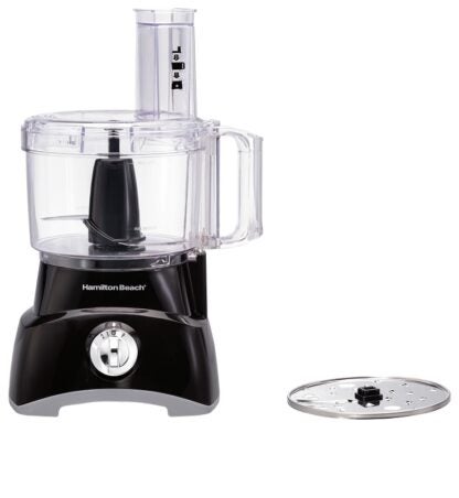 Hamilton Beach 70740 Food Processor, 8 Cup Bowl, 450 W, Knob Control, Black