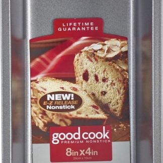 Goodcook 04025 Non-Stick Loaf Pan, 10-1/2 in L, 8.8 in W, 8.3 in H, Steel, Dishwasher Safe: Yes