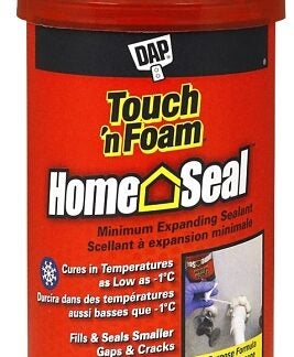 Touch 'n Foam Home Seal 7565041612 Minimum Expanding Sealant, Amber, 30 to 120 deg F, 12 oz Aerosol Can