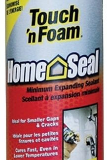 Touch 'n Foam Home Seal 7565060316 Minimum Expanding Sealant, Amber, 30 to 120 deg F, 16 oz Aerosol Can