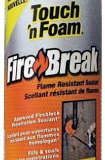 Touch 'n Foam 7565000128 Flame Resistant Sealant, Red, 1 hr Functional Cure, 16 oz