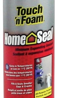 Touch 'n Foam Home Seal 4001140412 Minimum Expanding Sealant, Amber, 30 to 120 deg F, 20 oz Aerosol Can