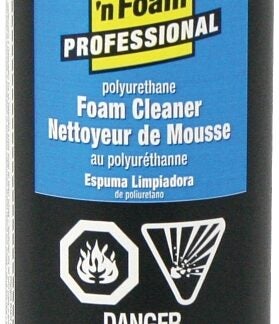 Touch 'n Foam 4004528700 Polyurethane Foam Cleaner, Clear, 60 to 100 deg F, 12 oz, Aerosol Can