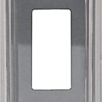 Atron 2-202 Series 2-202R Switch Wallplate, 1-Gang, Metal, Polished Chrome