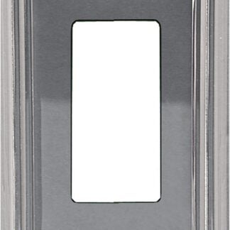 Atron 2-202 Series 2-202R Switch Wallplate, 1-Gang, Metal, Polished Chrome