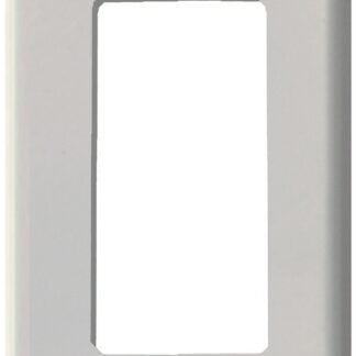 Atron 2-164 Series 2-164R Switch Wallplate, 1-Gang, Metal, White