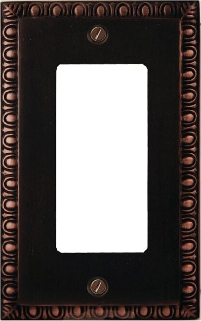 Atron 95 Series 95R Switch Wallplate, 1-Gang, Cast Metal, Oil-Rubbed Bronze