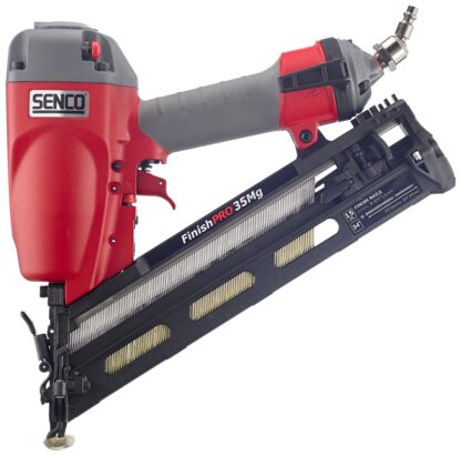 SENCO FinishPro Series 6G0001N Finish Nailer, 110 Magazine, 34 deg Collation, Plastic Strip Collation, 3.2 scfm Air