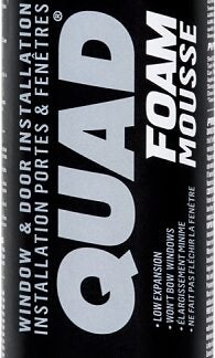 LePage Quad 1482482 Foam Sealant, Tan, 1 to 6 hr Functional Cure, 14 to 86 deg F, 598 g Aerosol Can